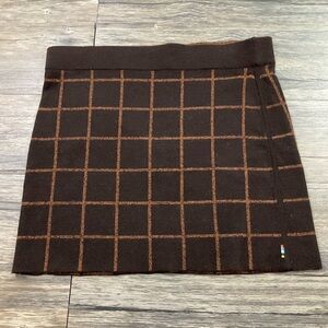 Smartwool Plaid Mini Skirt Sz M